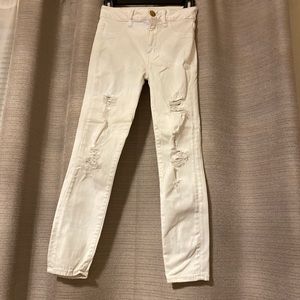 American eagle super stretch leggings white jeans size 0